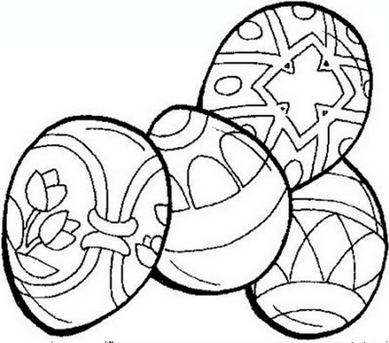 coloriage oeufs de paques